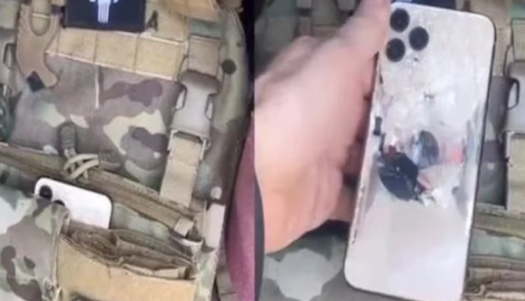 un soldato è stato salvato dal suo iphone
