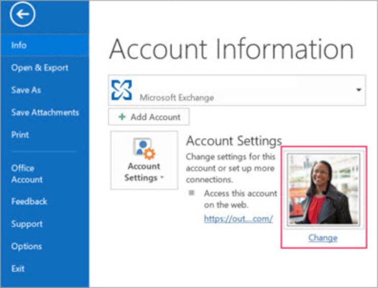 I due metodi per cambiare immagine del profilo con Microsoft Outlook