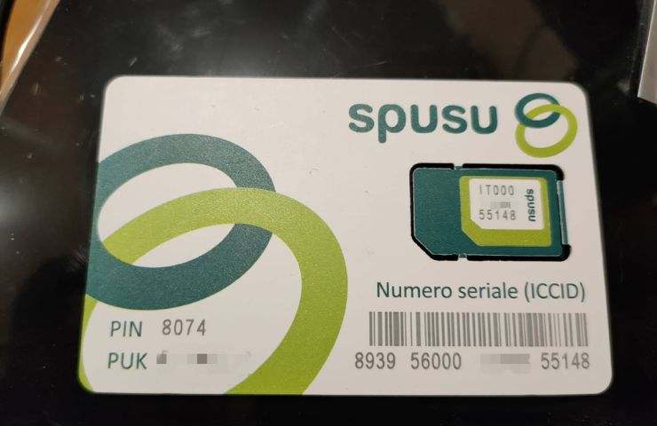 Scheda telefonica Spusu