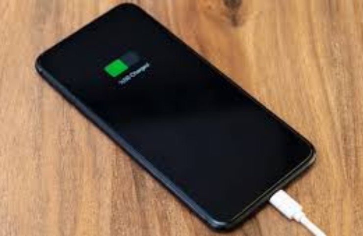 Batteria telefono caricare percentuale