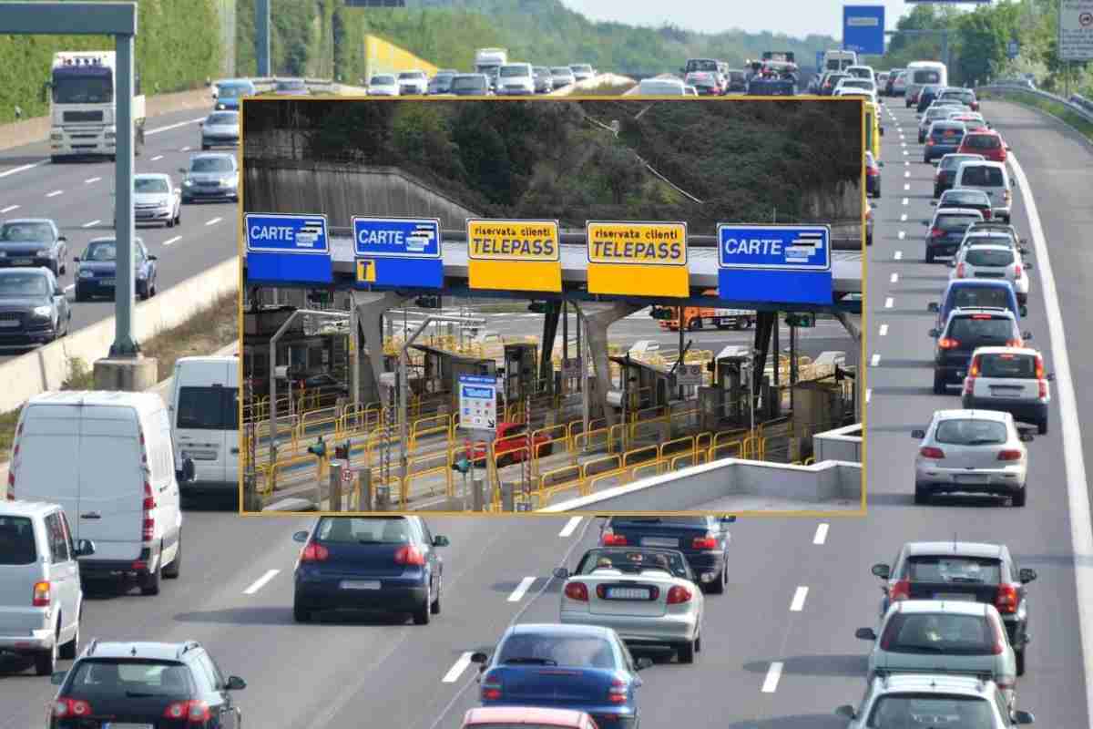 Fila di auto in autostrada